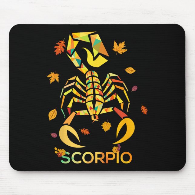 Tapis De Souris Scorpio Zodiac Fall Scorpion Anniversaire (Devant)