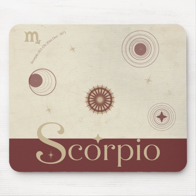 Tapis De Souris Scorpio Zodiac Mousepad (Devant)