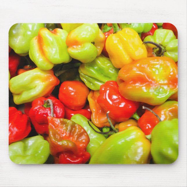 Tapis De Souris Scotch Bonnet Chillies (Devant)