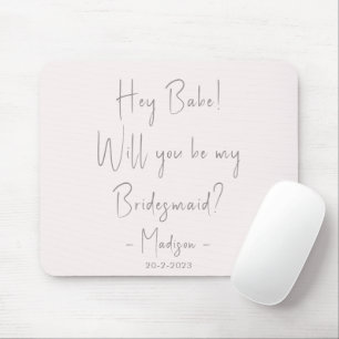 Tapis De Souris Script de proposition de demoiselle d'honneur mini