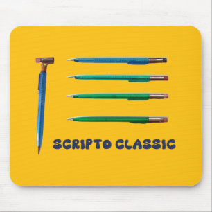 Tapis De Souris Scripto Crayons mécaniques classiques