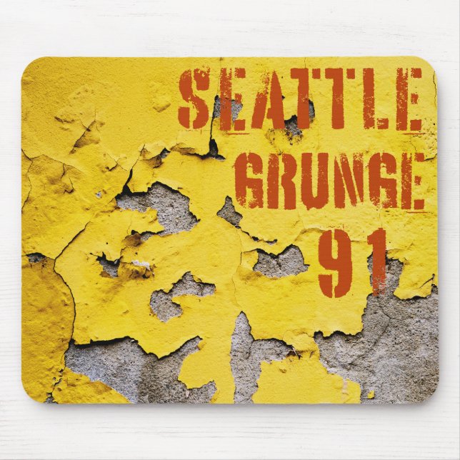 Tapis De Souris Seattle Grunge Music 1991 (Devant)
