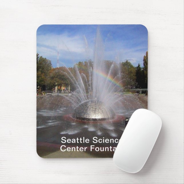 Tapis De Souris Seattle Science Center Fontaine Washington Photo (Avec souris)