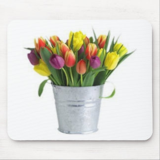 Tapis De Souris seau de tulipes