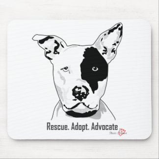 Tapis De Souris Secourt. Adoptez. Plaque de souris de plaidoyer