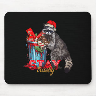 Tapis De Souris Séjour Trashy Christmas Raccoon Funny Matching Fam