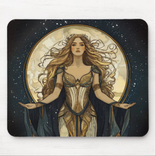 Tapis De Souris Selene, déesse grecque de la lune, reine lunaire #