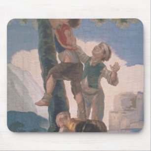 Tapis De Souris S'élever de garçons de Francisco Jose de Goya y