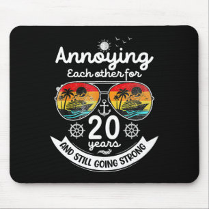 Tapis De Souris S'embêter 20 ans 20e anniversaire de mariage