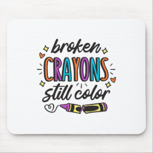 Tapis De Souris Sensibilisation à la santé mentale Les crayons cas