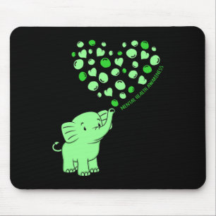 Tapis De Souris Sensibilisation à la santé mentale Un éléphant Coe