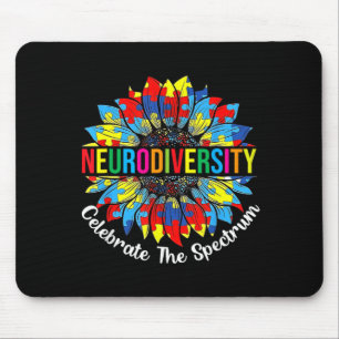 Tapis De Souris Sensibilisation à l'autisme Cerveau Neurodiversité