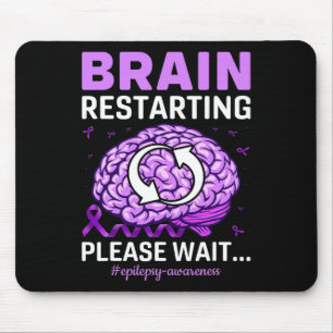 Tapis De Souris Sensibilisation à l'épilepsie Funny Cerveau redéma