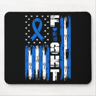 Tapis De Souris Sensibilisation à l'hydrocéphalie Patriotique Usa 