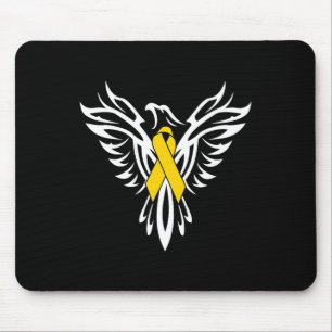 Tapis De Souris Sensibilisation au cancer chez l'enfant Ruban d'or