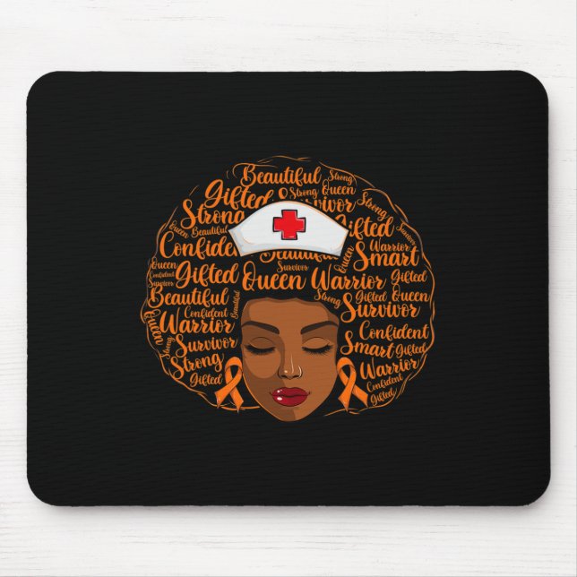 Tapis De Souris Sensibilisation au cancer du sang Soins infirmiers (Devant)