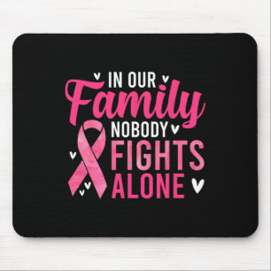 Tapis De Souris Sensibilisation au cancer du sein - Dans notre fam