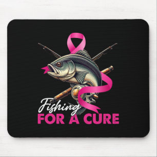 Tapis De Souris Sensibilisation au cancer du sein Pêche pour un Ri