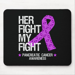 Tapis De Souris Sensibilisation au cancer pancréatique Ribbon viol