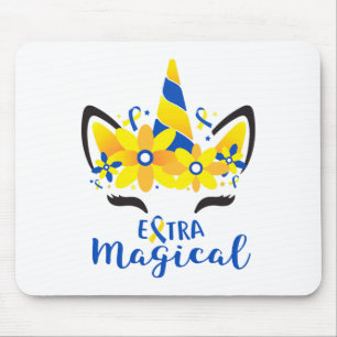 Tapis De Souris Sensibilisation au syndrome de Down Unicorn Girl M