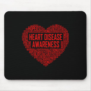 Tapis De Souris Sensibilisation aux maladies cardiaques Cadeau de