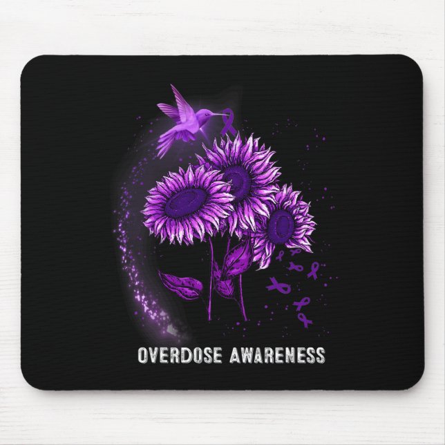 Tapis De Souris Sensibilisation aux surdoses de tournesol de colib (Devant)