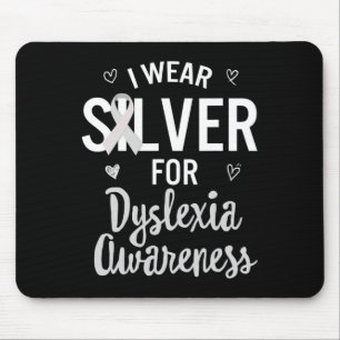 Tapis De Souris Sensibilisation Je Porte Silver Ribbon Apprentissa