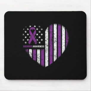 Tapis De Souris Sensibilisation Ruban violet Durable Addiction