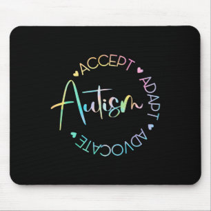 Tapis De Souris Sensibilisation sur l'autisme Accepter Adapt Advoc