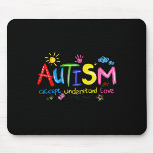 Tapis De Souris Sensibilisation sur l'autisme Accepter Comprendre 