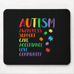 Tapis De Souris Sensibilisation sur l'autisme Ally Acceptation des