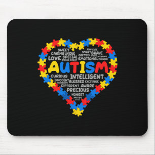 Tapis De Souris Sensibilisation sur l'autisme Autisme Coeur Autism