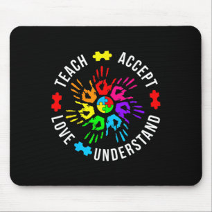 Tapis De Souris Sensibilisation sur l'autisme Enseignant Puzzle Ap