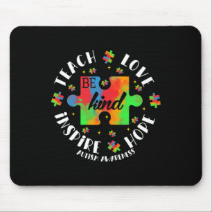 Tapis De Souris Sensibilisation sur l'autisme Enseignant Puzzle En