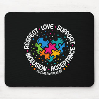 Tapis De Souris Sensibilisation sur l'autisme Femmes Hommes Respec