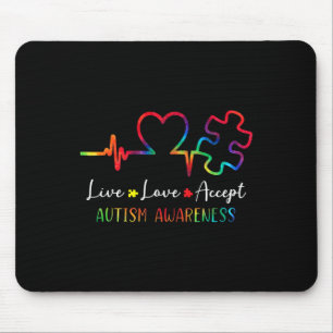 Tapis De Souris Sensibilisation sur l'autisme Hommes Femmes Enfant