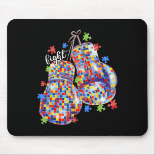 Tapis De Souris Sensibilisation sur l'autisme Puzzle Pièce Boxe Ga