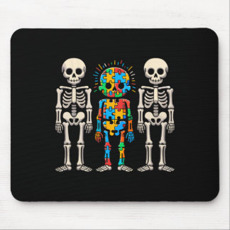 Tapis De Souris Sensibilisation sur l'autisme Squelette