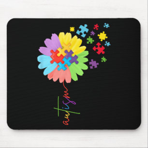 Tapis De Souris Sensibilisation sur l'autisme Sunflower Puzzle Piè
