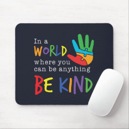 Tapis De Souris Sensibilisation sur l'autisme Support Soyez Gentil