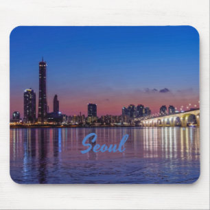 Tapis De Souris Seoul, capitale de la Corée du Sud Skyline