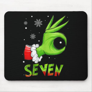 Tapis De Souris Sept 6 7 Meme drôle Santa Noël Xmas Professeur