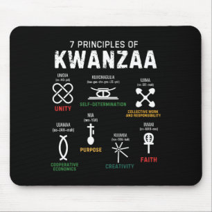 Tapis De Souris Sept Principes De Kwanzaa Happy Kwanzaa 1