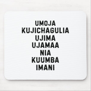 Tapis De Souris Sept Principes De Kwanzaa Happy Kwanzaa 5