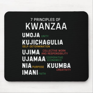 Tapis De Souris Sept Principes De Kwanzaa Happy Kwanzaa 7