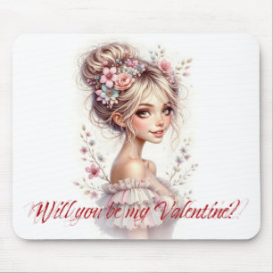 Tapis De Souris Serez-vous mon Valentin – Impression d'art romanti