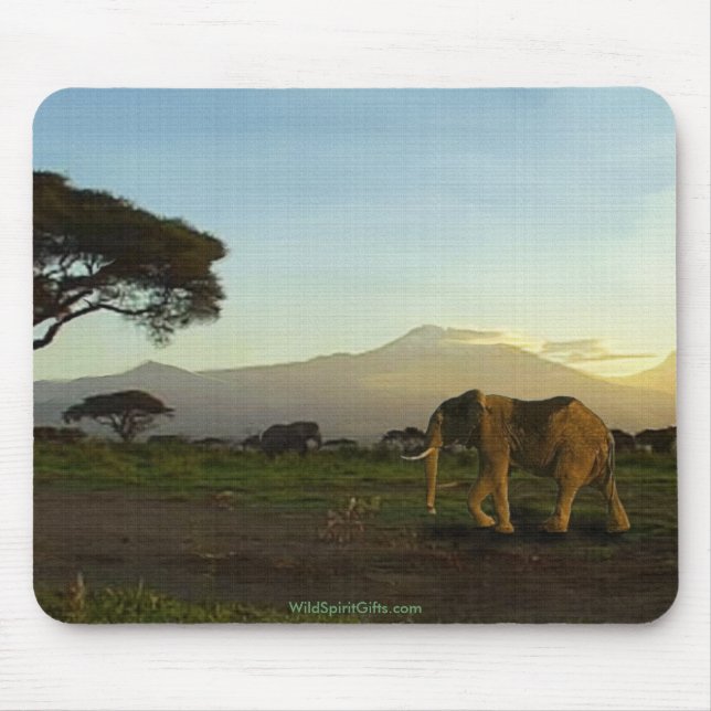 Tapis De Souris Série africaine des éléphants (Devant)