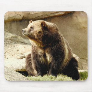 Tapis De Souris Série animale de Mousepad - ours gris