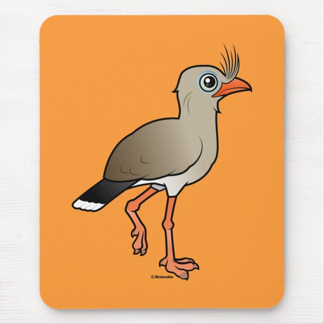 Tapis De Souris Seriema à pieds rouges (Devant)