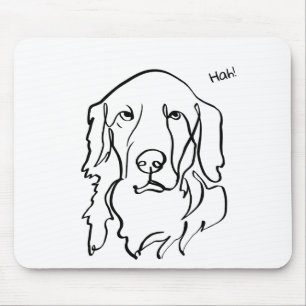Tapis De Souris Sérieux côté de Golden Retrivers : Personnaliser